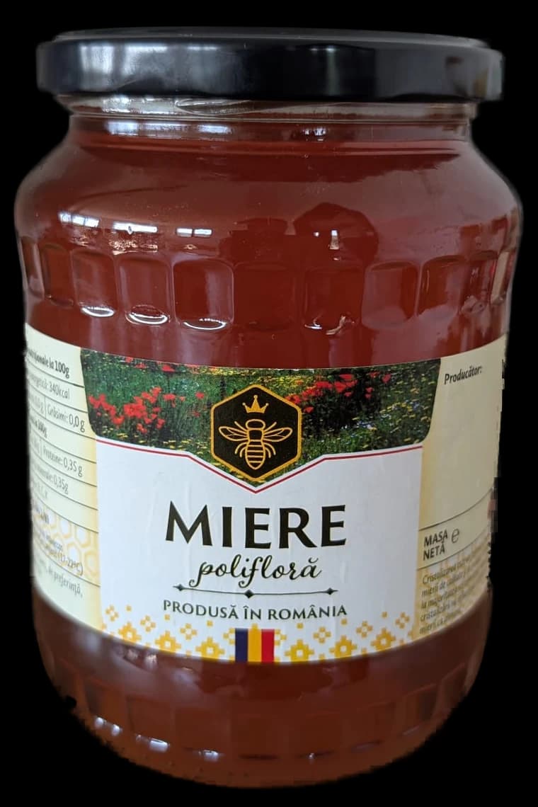 Miere Polifloră naturală, recoltată manual — Fagurul de Aur
